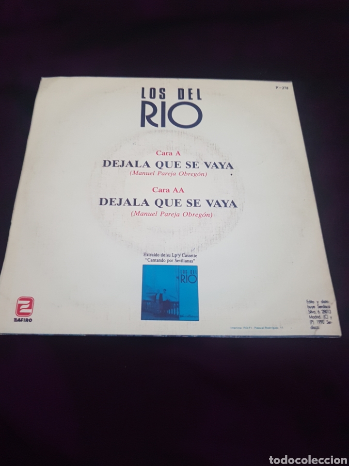 Discos de vinilo: LOS DEL RIO (SINGLE) - Foto 2