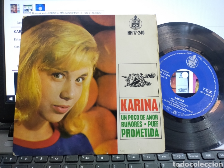Discos de vinilo: Karina ep puff + 3 1963 escuchado - Foto 1