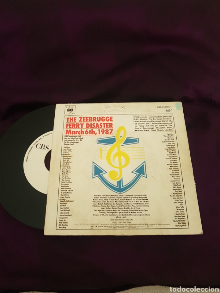 Discos de vinilo: LET IT BE FERRY AID (Single) - Foto 2