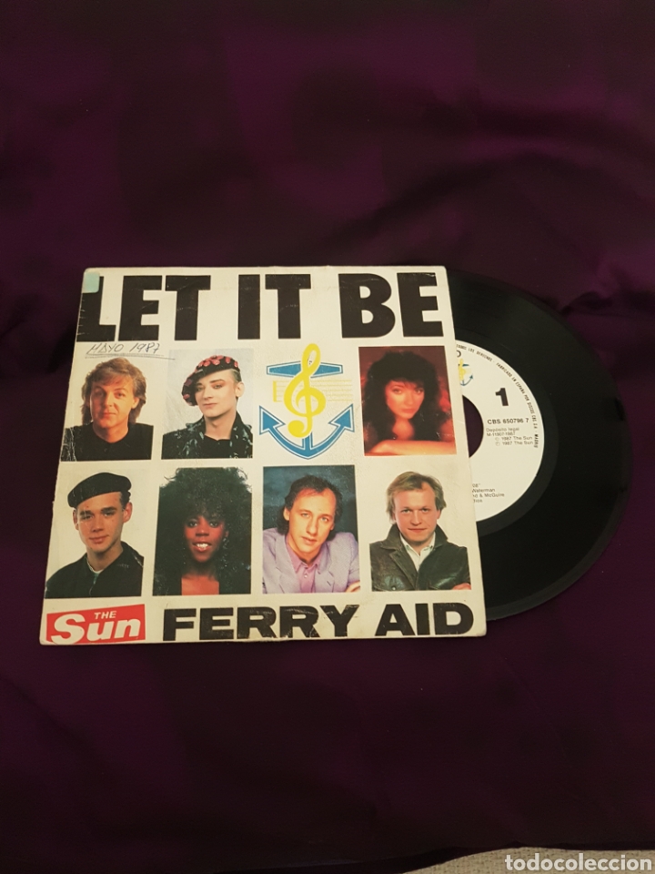 Discos de vinilo: LET IT BE FERRY AID (Single) - Foto 1