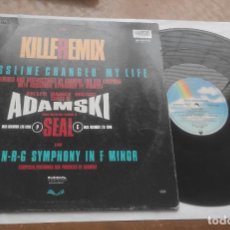 Discos de vinilo: ADAMSKI KILLER REMIX-MAXI-ESPAÑA-. Lote 349343484