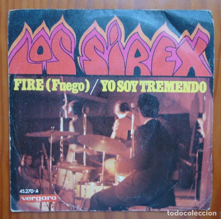 Discos de vinilo: LOS SIREX / FIRE / 1968 / SINGLE - Foto 1