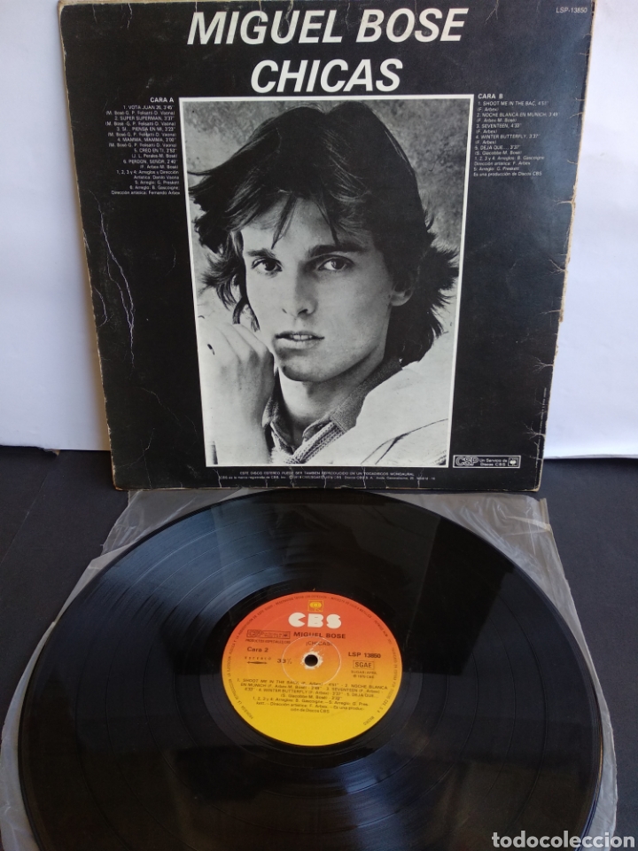 Discos de vinilo: MIGUEL BOSE. SPAIN. CBS. 1974. LA.2 - Foto 2