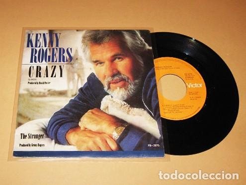 Discos de vinilo: KENNY ROGERS - CRAZY (LOCO) - SINGLE - 1985 - PRECIOSA BALADA