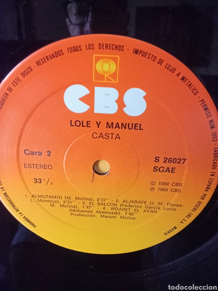Discos de vinilo: LOLE y MANUEL &rdquo; CASTA&rdquo; 1984 Original CBS .NUEVO - Foto 6