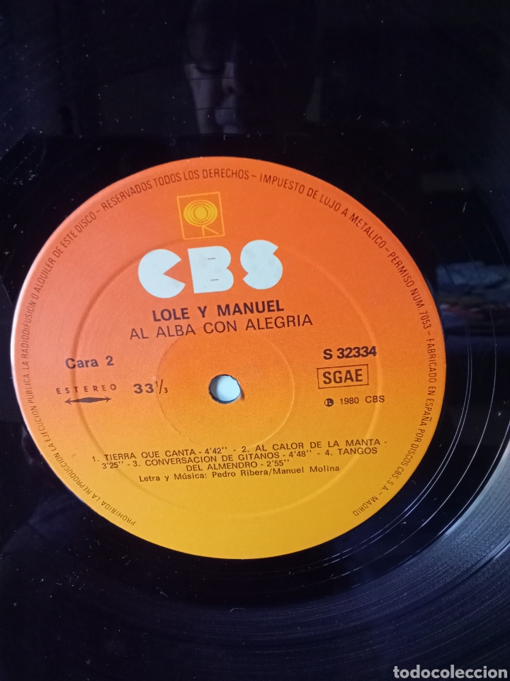 Discos de vinilo: LOLE Y MANUEL 1980 Original CBS Spain - Foto 6