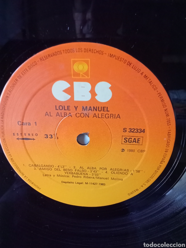Discos de vinilo: LOLE Y MANUEL 1980 Original CBS Spain - Foto 7