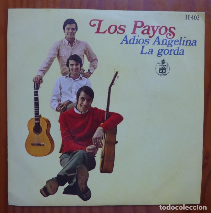 Discos de vinilo: LOS PAYOS / ADIOS ANGELINA / 1968 / SINGLE - Foto 1