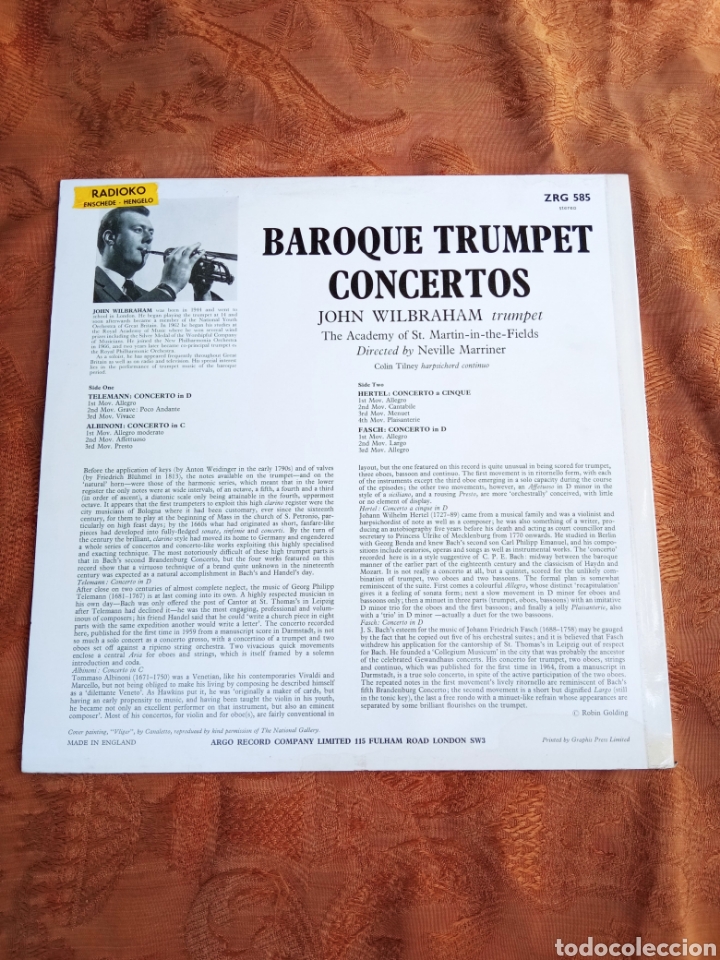 Discos de vinilo: CONCIERTOS DE TROMPETA BARROCA - Foto 2