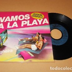 Discos de vinilo: RIGHEIRA - VAMOS A LA PLAYA - SINGLE - 1983. Lote 349434059