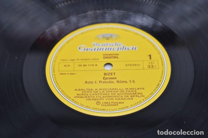 Discos de vinilo: Carmen Opera 3 LPs Herbert Von Karajan - Foto 2