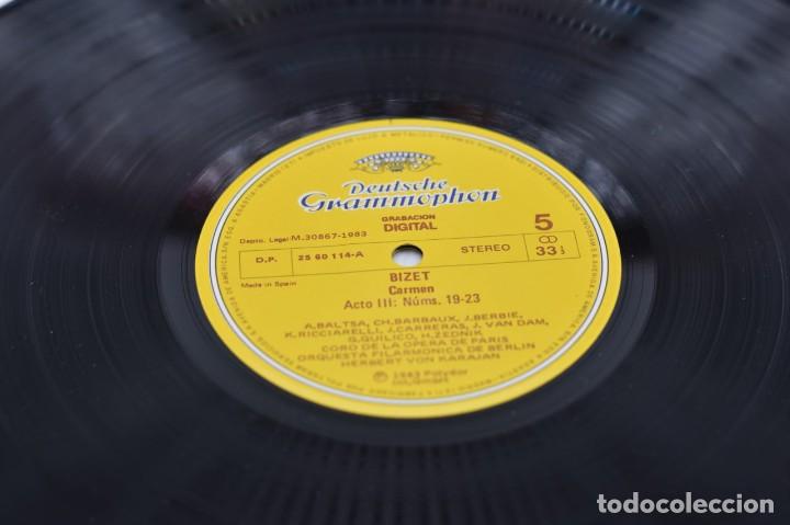 Discos de vinilo: Carmen Opera 3 LPs Herbert Von Karajan - Foto 3
