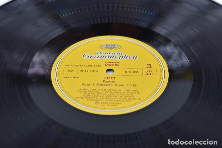 Discos de vinilo: Carmen Opera 3 LPs Herbert Von Karajan - Foto 4