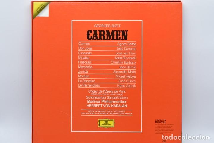 Discos de vinilo: Carmen Opera 3 LPs Herbert Von Karajan - Foto 5