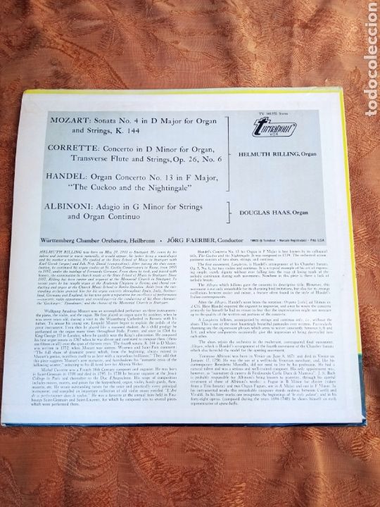 Discos de vinilo: ORGANO BARROCO - Foto 2