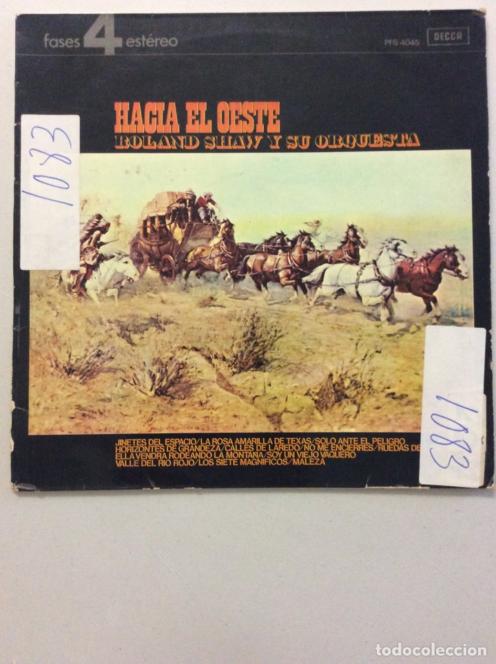 Discos de vinilo: Hacia el Oeste. Roland Shaw y su orquesta. - Foto 1