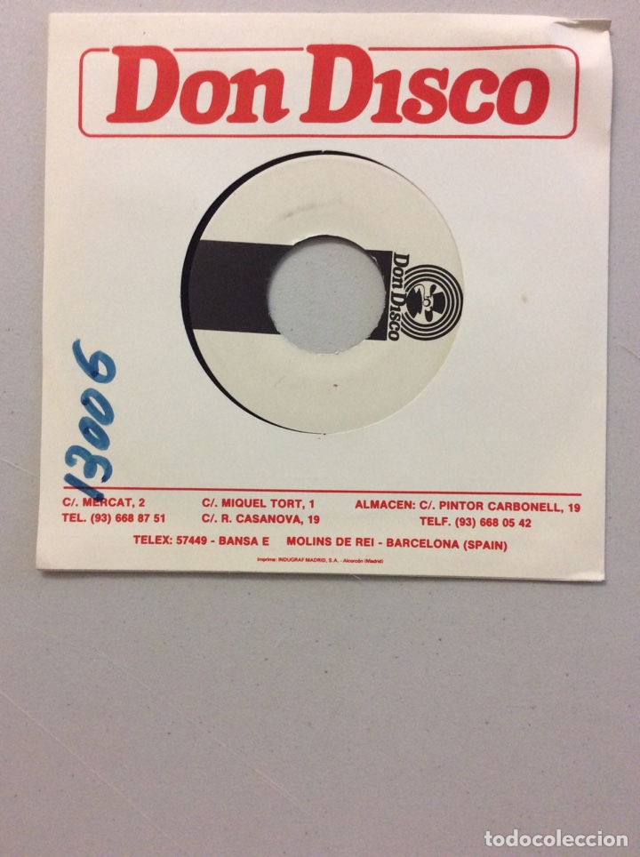 Discos de vinilo: Don Disco. Unknown Art. easy to please me. - Foto 2