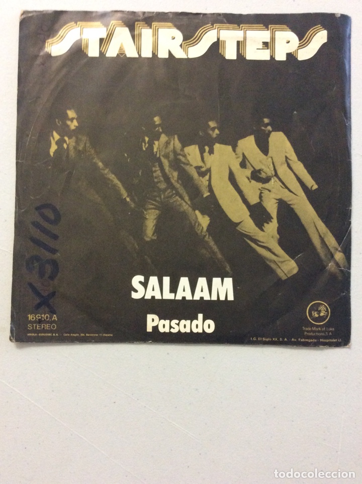 Discos de vinilo: Stairsteps. Salaam. Pasado. - Foto 2