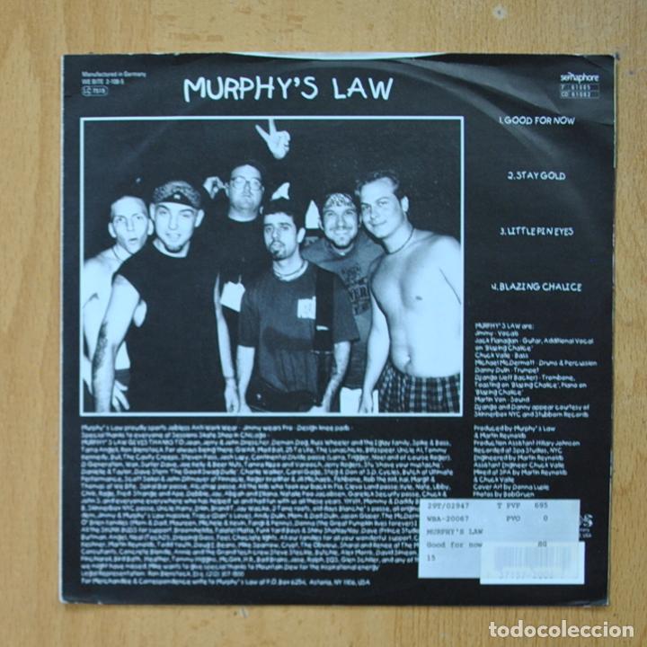 Discos de vinilo: MURPHYS LAW - GOOD - SINGLE - Foto 2