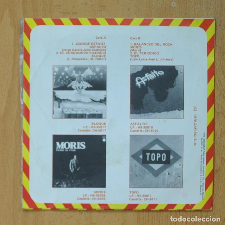 Discos de vinilo: VARIOS - BURGUER BRAVOS - SINGLE - Foto 2