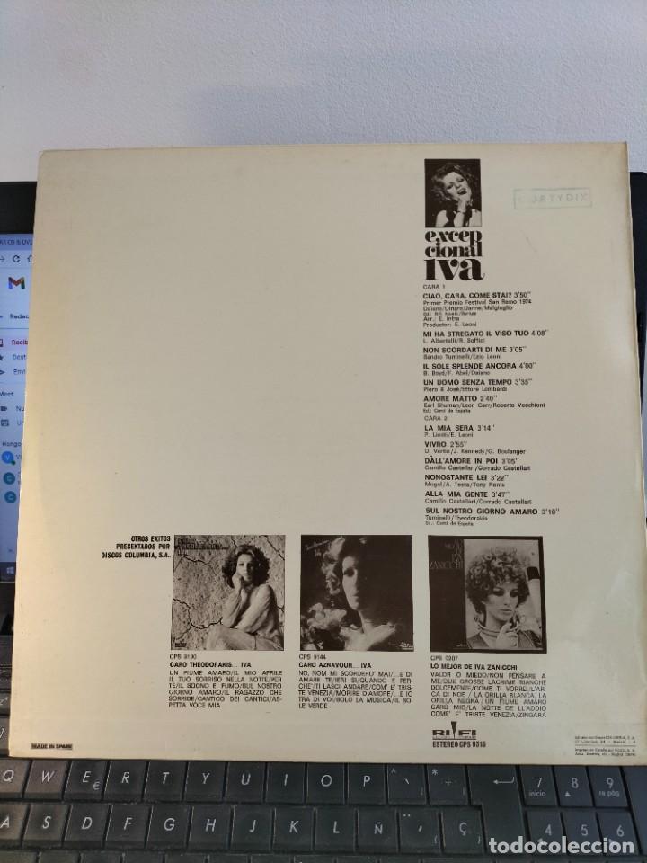 Discos de vinilo: RAR LP 33. IVA ZANICCHI. EXCEPCIONAL. - Foto 2