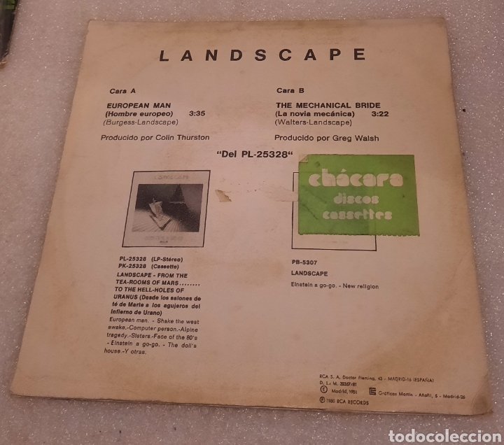 Discos de vinilo: Landscape - european man - Foto 2