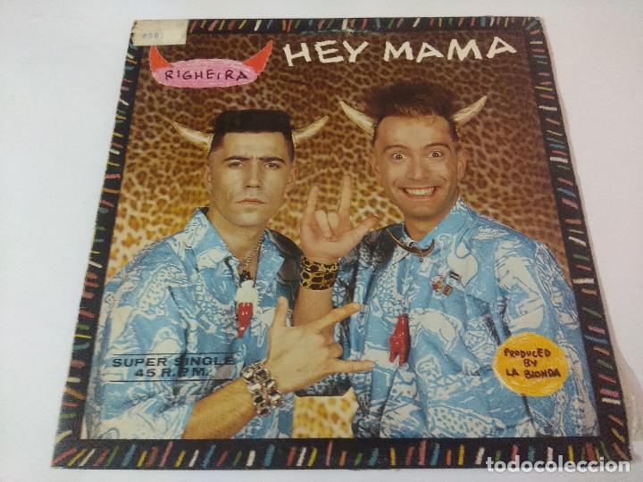Discos de vinilo: RIGHEIRA/HEY MAMA/VINILO MAXI. - Foto 1