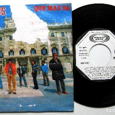 Discos de vinilo: AFTERMADS - QUE MAS DA - SINGLE MOVIEPLAY 1982 PROMO (PARAGUAY POP ROCK - THE RAVENS) BPY