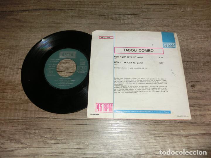 Discos de vinilo: TABOU COMBO - NEW YORK CITY - Foto 2