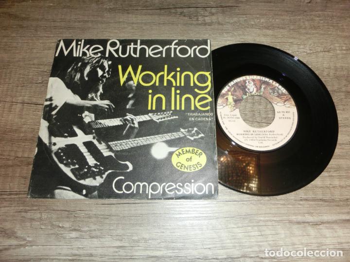Discos de vinilo: MIKE RUTHERFORD - WORKING IN LINE - Foto 1