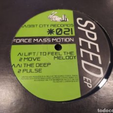 Discos de vinilo: FORCE MASS MOTION ‎– SPEED EP. VINYL, 12 EP, 33 ⅓ RPM. Lote 349579394