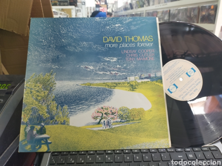 Discos de vinilo: David Thomas LP more places forever Espa&ntilde;a 1985 - Foto 1