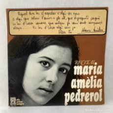 Discos de vinilo: LP - VINILO 10” MARIA AMÈLIA PEDREROL - RECITAL + HOJA DE LETRAS - ESPAÑA - AÑO 1966. Lote 349592684