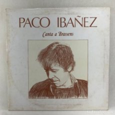Discos de vinilo: LP - VINILO PACO IBAÑEZ - CANTA A BRASSENS - DOBLE PORTADA - ESPAÑA - AÑO 1979. Lote 349610144