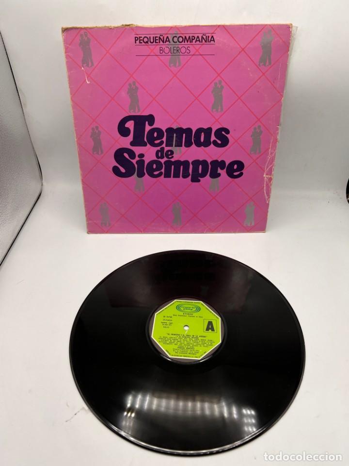 Discos de vinilo: LP. PEQUE&Ntilde;A COMPA&Ntilde;IA. BOLEROS. TEMAS DE SIEMPRE. VER - Foto 1