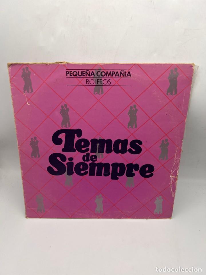 Discos de vinilo: LP. PEQUE&Ntilde;A COMPA&Ntilde;IA. BOLEROS. TEMAS DE SIEMPRE. VER - Foto 4