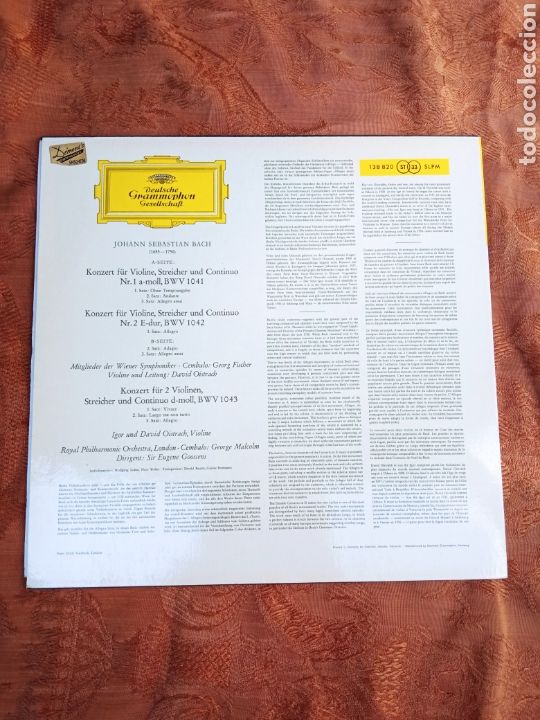 Discos de vinilo: BACH CONCIERTO DE VIOLIN - Foto 2