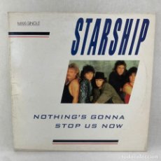 Discos de vinilo: MAXI SINGLE STARSHIP - NOTHING'S GONNA STOP US NOW - ESPAÑA - AÑO 1987. Lote 349654279