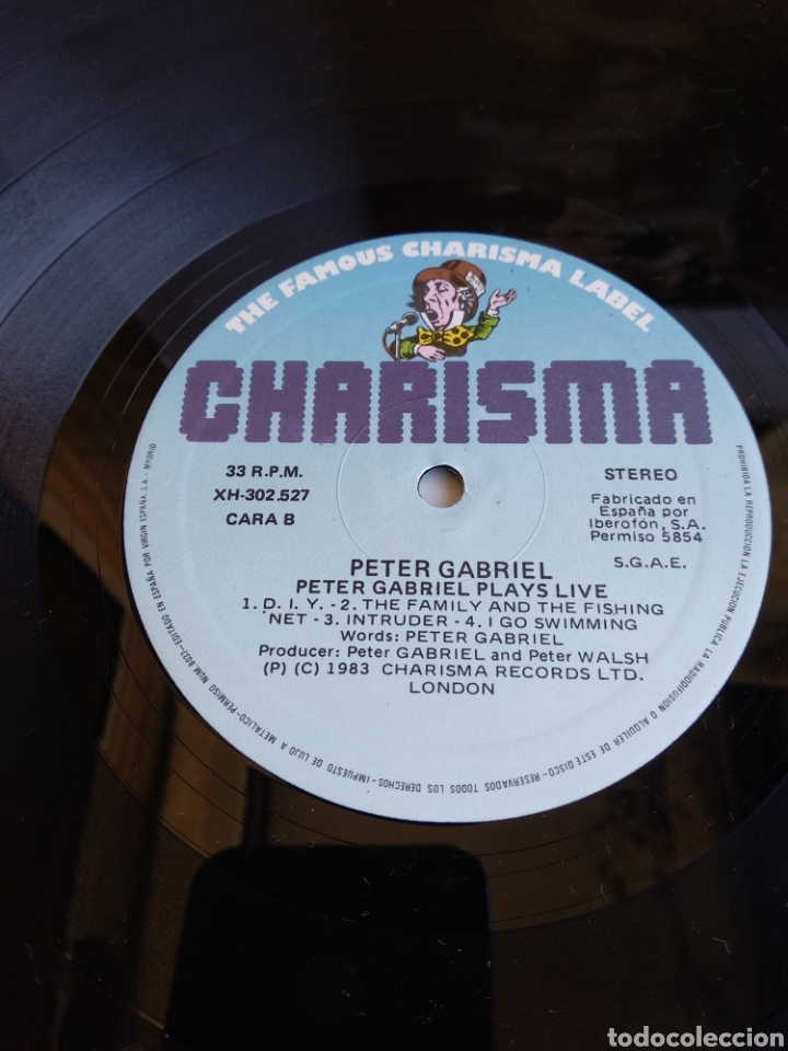 Discos de vinilo: *PETER GABRIEL. PLAYS LIVE. SPAIN. CHARISMA. 1983. LA.4 - Foto 4