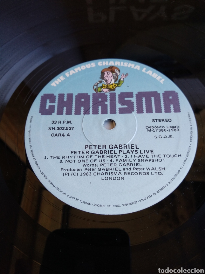 Discos de vinilo: *PETER GABRIEL. PLAYS LIVE. SPAIN. CHARISMA. 1983. LA.4 - Foto 6