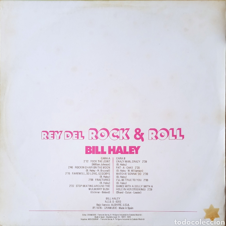 Discos de vinilo: Disco de vinilo Bill Haiey - Foto 2