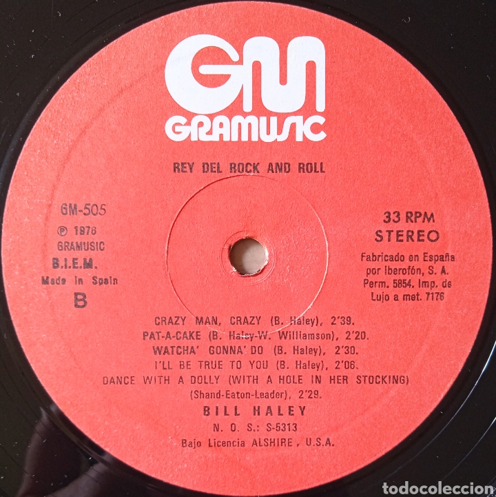 Discos de vinilo: Disco de vinilo Bill Haiey - Foto 4