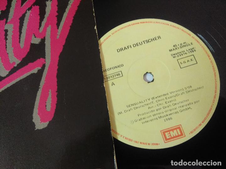 Discos de vinilo: DRAFI DEUTSCHER/SENSUALITY/VINILO MAXI. - Foto 2