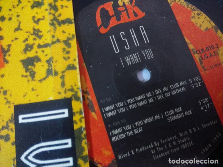Discos de vinilo: USHA/I WANT YOU/VINILO MAXI. - Foto 2