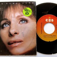 Discos de vinilo: BARBRA STREISAND - YENTL - THE WAY HE MAKES ME FEEL - SINGLE CBS 1983 BPY