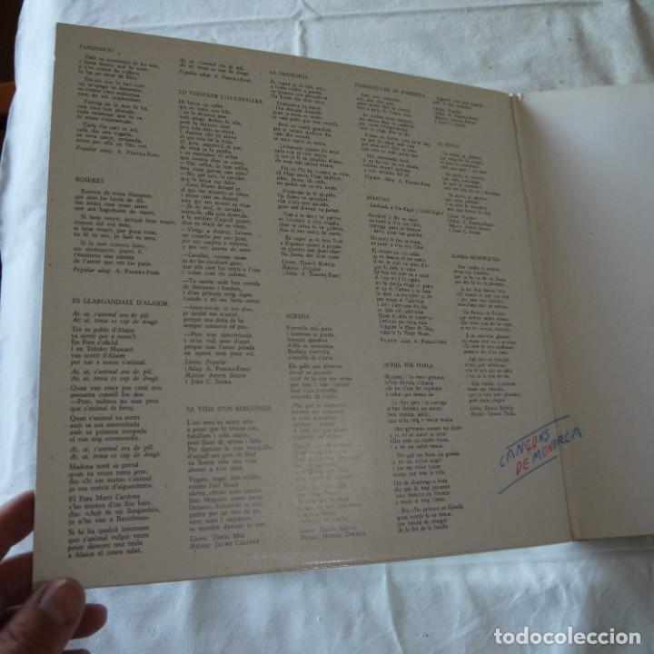 Discos de vinilo: TRAGINADA. CAN&Ccedil;ONS DE MENORCA - LP 1980 - Foto 2