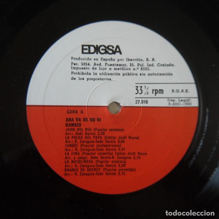 Discos de vinilo: ARA VA DE BO VI - DANSES - LP 1980 - Foto 3