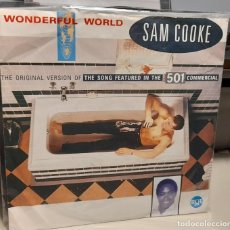 Discos de vinilo: SG SAM COOKE : WONDERFUL WORLD. Lote 349784179