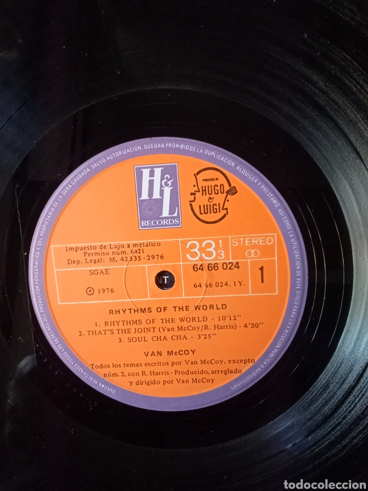 Discos de vinilo: VAN MC COY 1976 H&L Copia Spain - Foto 3
