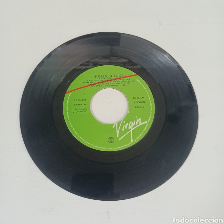 Discos de vinilo: HUMAN LEAGUE - RED ( KEEP FEELING ) FASCINATION / TOTAL PANIC - Foto 3